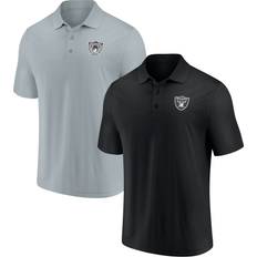 Fanatics Men's Black/Silver Las Vegas Raiders Home and Away 2-Pack Polo Set