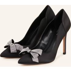 Ted Baker Women Heels & Pumps Ted Baker Orlilas Satin Crystal Bow Court Shoes, Black