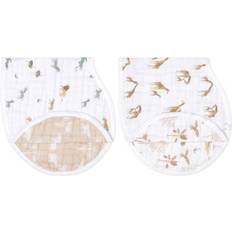 GOTS (Global Organic Textile Standard) Drool Bibs Aden + Anais Organic Cotton Burpy Bib 2-pack Safari Dreams