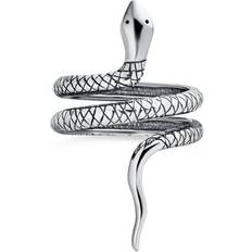 Natural Jewelry Bling Jewelry Egyptian Reptile Stack Wrap Coil Snake Serpent .925 Silver