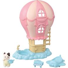 Calico Critters Baby Balloon Playhouse, Dollhouse Playset With Tuxedo Cat Figure Included