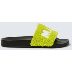 Marni Slides Marni Green Logo Sandals ZO562 LIME/WHITE IT