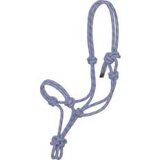 Green Horse Halters Gatsby Cowboy Rope Halter Horse Lt Purple/Green