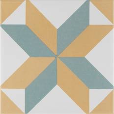 Tiles Merola Tile Merola Tile Revival Pattern Encaustic 7.75" 7.75" Ceramic Floor and Wall Tile - Multi-color