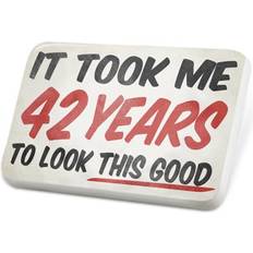 Children Brooches Neonblond Porcelein Pin It took me Years to look that good Birthday Lapel Badge – NEONBLOND