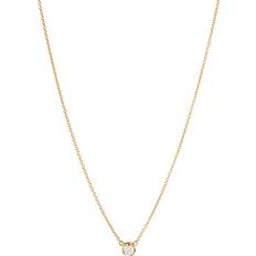 Signature Pendant Necklace - Gold/Diamond