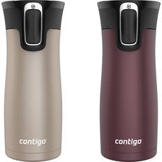 Contigo West Loop 20 LeakProof SpillProof Insulated Stainless Steel 16oz 2 Pack Brown Sugar Travel Mug