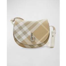 Ternede Skuldertasker Burberry Tjek Rocking Horse Crossbody Taske - Beige