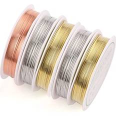 Koppar Pyssel YSDYY 5 Rullar Koppartråd Metall 0.3 mm