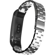 Steel Watch band Strap for Huawei Honor Band 5/4 Smart SILVER-BLACK