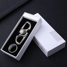 HCSC Black with box Finger Spinner Fidget Hand Spinner Anti-Anxiety Toy Relieves Stress Finger Spinner Ketchain Bottle Opener EDC Adult Kids boy Toy