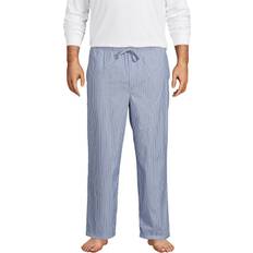 Lands' End Pajamas Lands' End Men's Tall Poplin Pajama Mariner blue stripe