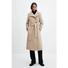 Mango Femme Vêtements Mango Sirenita Wool Blend Coat, Brown