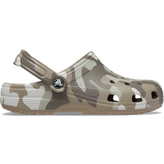 Mehrfarbig - Unisex Pantoffeln & Hausschuhe Crocs Classic Printed Camo - Mushroom/Multi