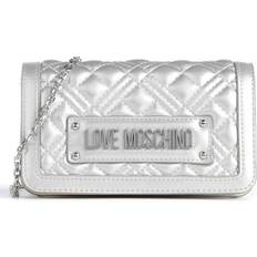 Love Moschino Umhängetaschen Love Moschino Quilted Crossbody bag silver