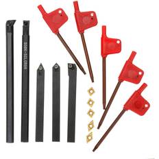 Power Tool Accessories Greenzech 5pcs 8mm Shank Indexable Lathe Turning Tool Holder with CCMT060204 DCMT070204 Carbide Inserts for CNC Machine