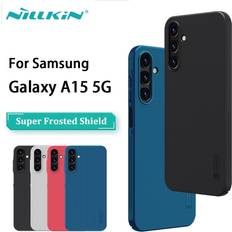 Nillkin Galaxy A15 4G/5G Mobilskal Super Frosted Shield Blå
