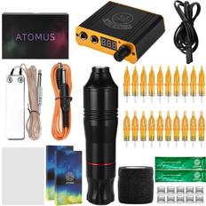 Cosmetics Beyamis Zinc Alloy Rotary Tattoo Machine Pen Tattoo Kit Tattoo Needles Tattoo Ink & Cups Power Supply with LED Screen Tattoo Foot Pedal for Tattoo Practi