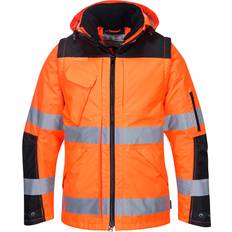 Black Work Jackets Portwest Pro Hi-Vis 3-In-1 Jacket - Orange/Black