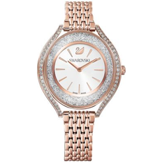 Swarovski Wrist Watches Swarovski Swiss Crystalline Aura Rose Gold-Tone Pvd Bracelet 35mm Rose Gold