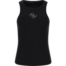 Guess Mujer Camisetas de tirantes Guess Front Logo Tank Top Black