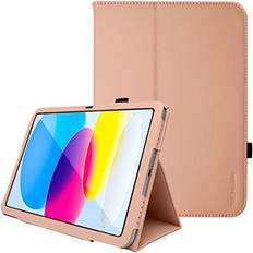 TechGear Rose Gold Case iPad 2022 [10th Generation] Slim Folio Case