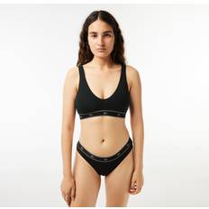 Lacoste Femme Soutiens-gorge Lacoste Brassière Triangle Coton Stretch Taille Noir