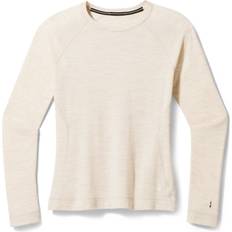 Smartwool Womens Thermal Merino Base Layer Crew, Almond Heather