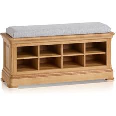Oak Furnitureland Hallway Furniture & Accessories Oak Furnitureland Solid Natural Hallway and Canterbury Shoe Rack