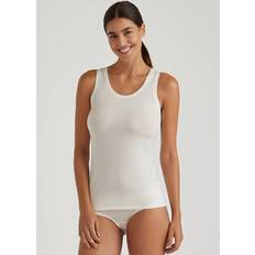 Wolle Tanktops Falke damen tanktop wolle, künstliche fasern daily climawool off-white 2040