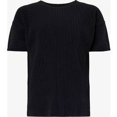 Issey Miyake Homme Plissé Issey Miyake Men's Pleated T-Shirt Black Black