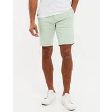 Chino Shorts - Green Threadbare Mens Cotton 'NorthSea' Slim Fit Chino Shorts Green 30W/32L