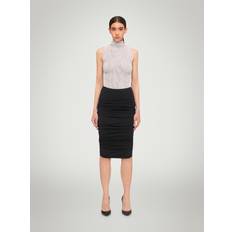 Wolford Överdelar Wolford Snake Lace Top Sleeveless Collar High Collar Net - Platinum Grey