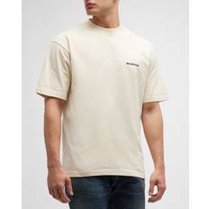 Balenciaga Men T-shirts Balenciaga T-Shirt aus Baumwoll-Jersey Beige