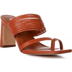 Orange - Women Heeled Sandals London Rag Follow Me Mid Block Heel Sandals