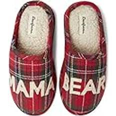 Dearfoams Damen Women's Mama Bear Slipper, Schottenkaro