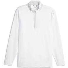 Golf - White Jumpers Puma Golf Leichter Golfpullover mit Viertelreißverschluss - Weiß