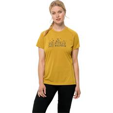 Golden - Trainingsbekleidung T-Shirts Jack Wolfskin Morobbia T-Shirt Golden Spice