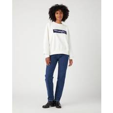 Wrangler Mujer Suéteres Wrangler Relaxed Sweatshirt Worn White