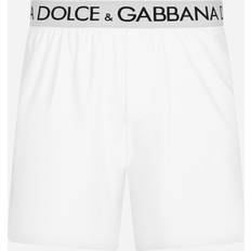 Dolce & Gabbana Herren Shorts Dolce & Gabbana Retro Logo Lounge Shorts, White