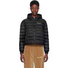 Palm Angels Outerwear Palm Angels Black Quilted Down Jacket