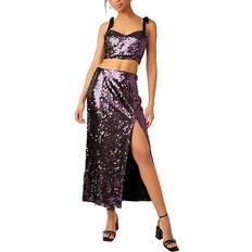 Cropped Tute intere Free People Star Bright Set - Purple