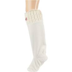 Hunter Kläder Hunter Original Tall Boot Sock Stitch Cable Acrylic White Crew Cut Socks Shoes White Men's Shoe 10-12