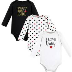 Girls - Red Bodysuits Hudson Baby Cotton Long-Sleeve Bodysuit Girl Daddy Red Black
