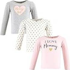 1-3M T-shirts Children's Clothing Hudson Baby Unisex Baby Long Sleeve T-Shirts, Girl Mommy, Toddler