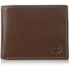 Timberland Men s Leather Passcase Wallet Brown