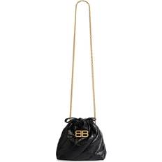 Kordelzug Tragetaschen Balenciaga Crush XS Tote Bag - Black