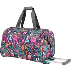 Natural Duffel Bags & Sport Bags Lily Bloom Carry-on Softside Rolling Duffel Bag Wildwoods