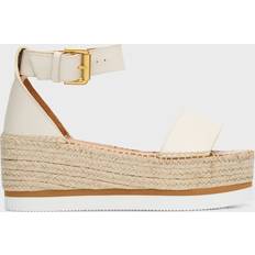 Beige - Femme Espadrilles See by Chloé Glyn Ankle Strap Platform Sandals - Women's Marron