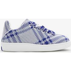 Wool Trainers Burberry Check Knit Box Sneakers